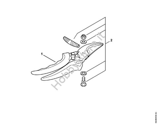 Cesoia da giardinaggio Universal Forbici Cesoia da giardinaggio PG 20 della marca STIHL