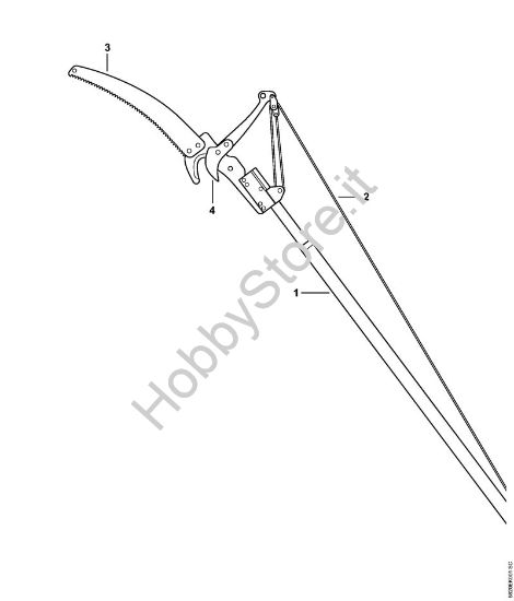 Cesoia per montaggio su asta Forbici Cesoia per montaggio su asta della marca STIHL
