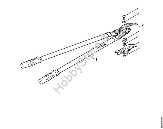 Svettatoio Bypass Dynamic Forbici Svettatoio PB 20 della marca STIHL