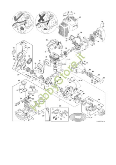 Picture of Gruppo propulsore dalla Numero di matricola 517062976 SP 92 TC-E