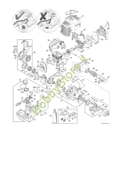 Picture of Gruppo propulsore dalla Numero di matricola 516962085 FS 94 RC-E