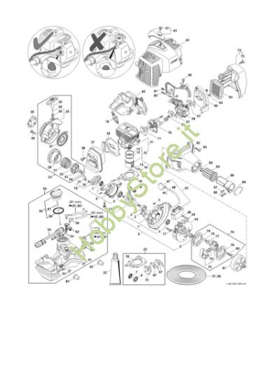 Picture of Gruppo propulsore dalla Numero di matricola 516674202 KM 94 RC-E