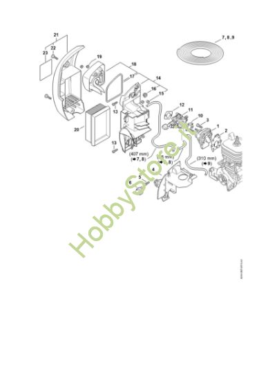 Picture of Flangia intermedia, filtro aria BR 450 C-EF