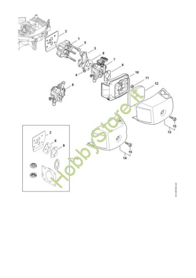 Picture of Flangia intermedia, filtro aria HS 82 R