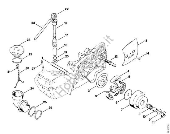 Frizione, elemento di raccordo Troncatrici (TS) TS 08 S della marca Stihl