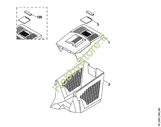 E - Cesto raccolta erba MA MA 350 della marca Viking