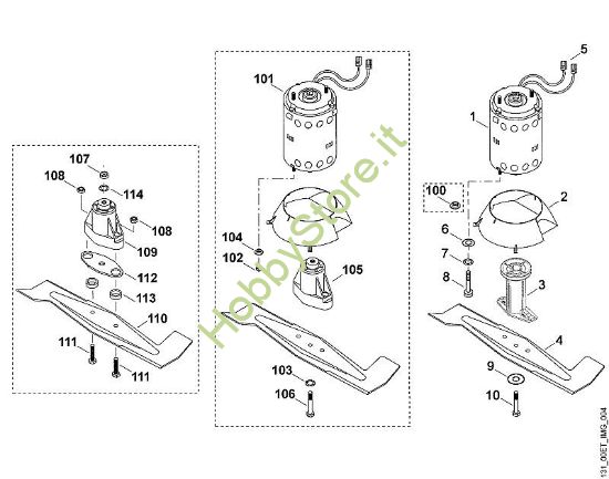D - Motore, lama MA MA 400 della marca Viking