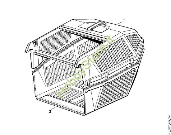 D - Cesto raccolta erba MB MB 140 della marca Viking