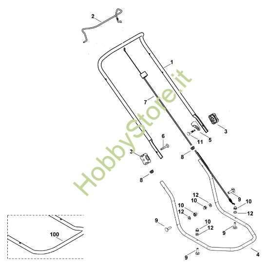 Picture of A - Manubrio MB 2 R