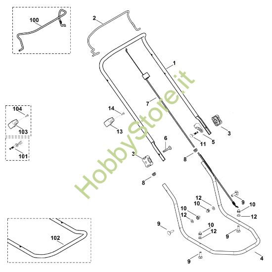 Picture of A - Manubrio MB 2.1 R