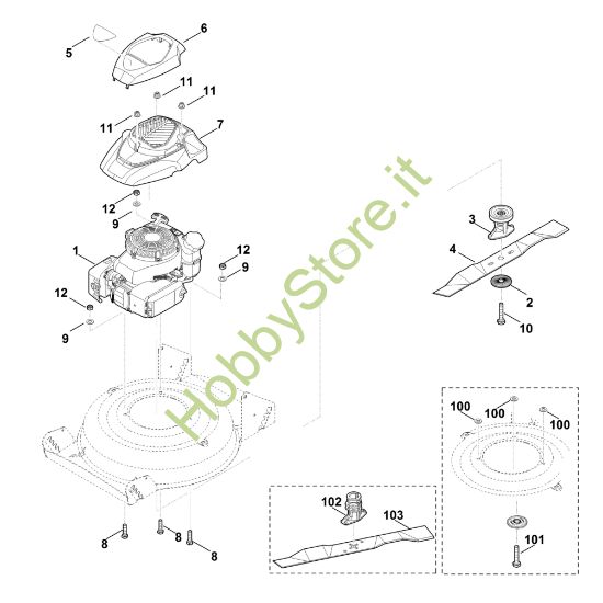 Picture of C - Motore, lama MB 2.2 RC
