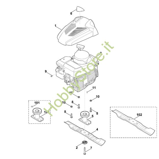 Picture of D - Motore, lama MB 248.1 T