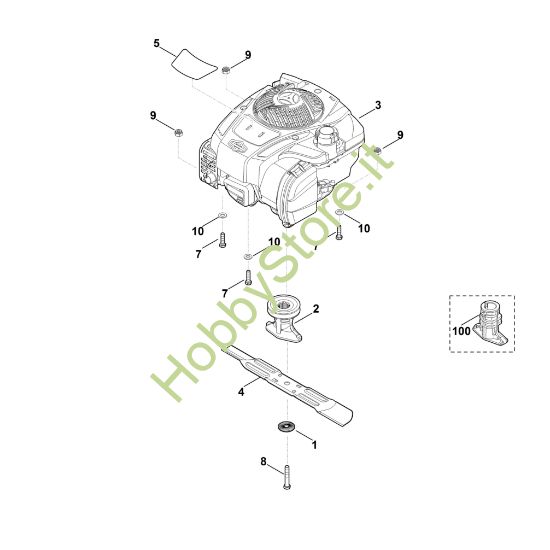 Picture of D - Motore, lama MB 253.1