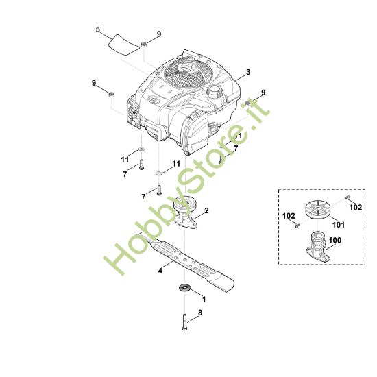 Picture of D - Motore, lama MB 253.1 T