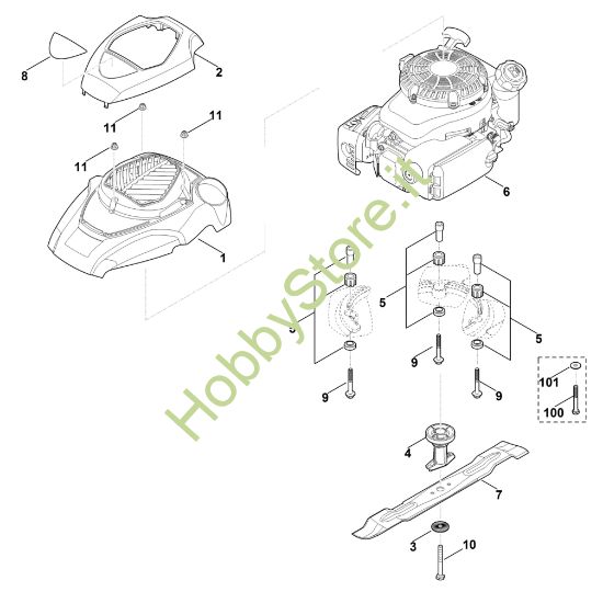 Picture of D - Motore, lama MB 4.0 R