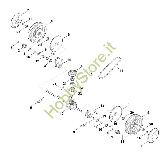 Picture of C - Asse anteriore, Cambio MB 4.0 RV