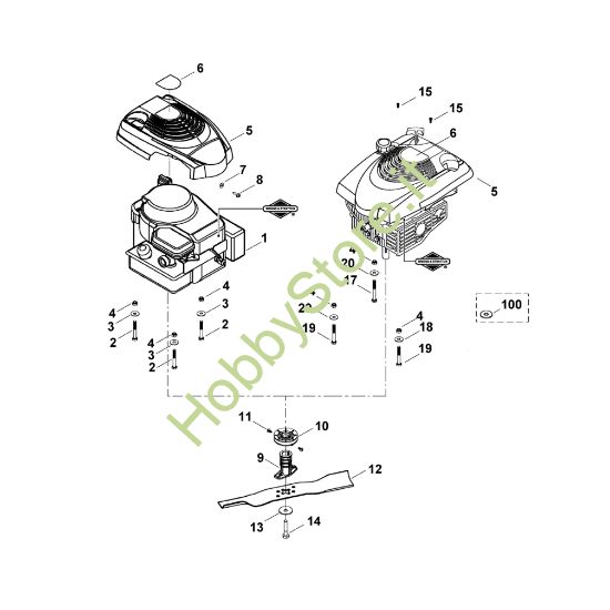 Picture of D - Motore, lama MB 415