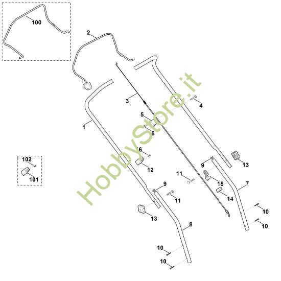 Picture of A - Manubrio MB 443.0