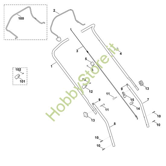 Picture of A - Manubrio MB 443.0 C