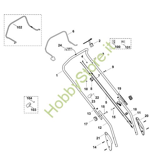 Picture of A - Manubrio MB 443.0 T