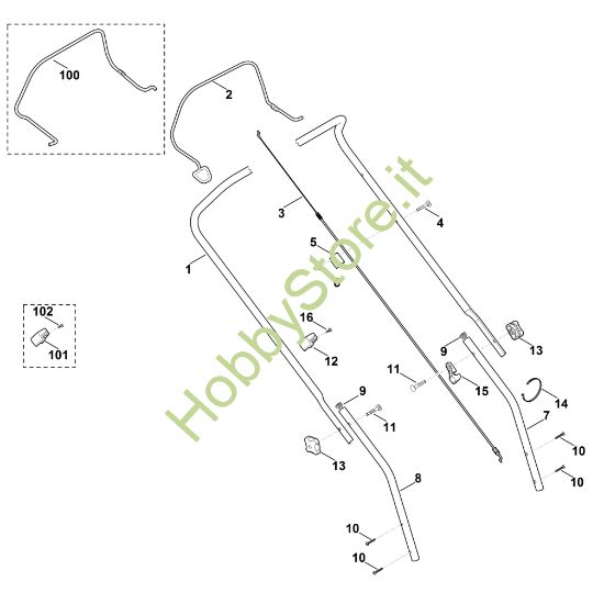 Picture of A - Manubrio MB 443.0 X