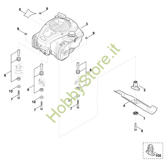 Picture of D - Motore, lama MB 443.1