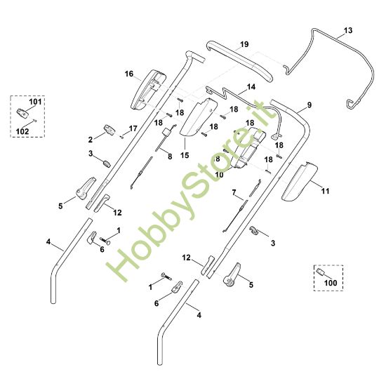 Picture of A - Manubrio MB 443.1 T