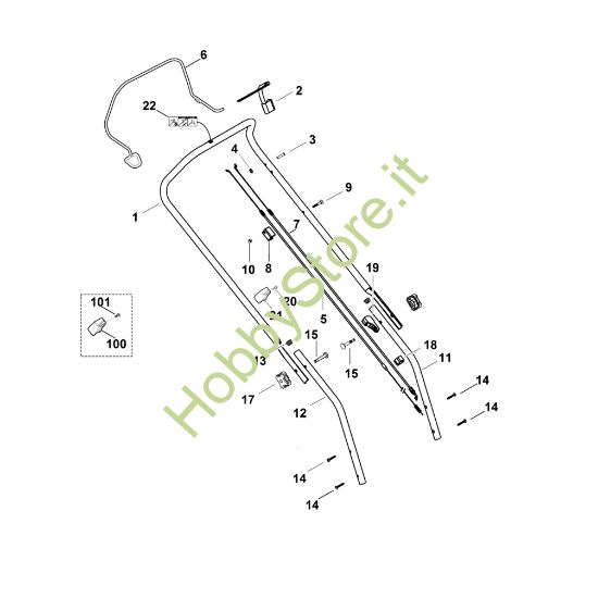 Picture of A - Manubrio MB 448.0 TX
