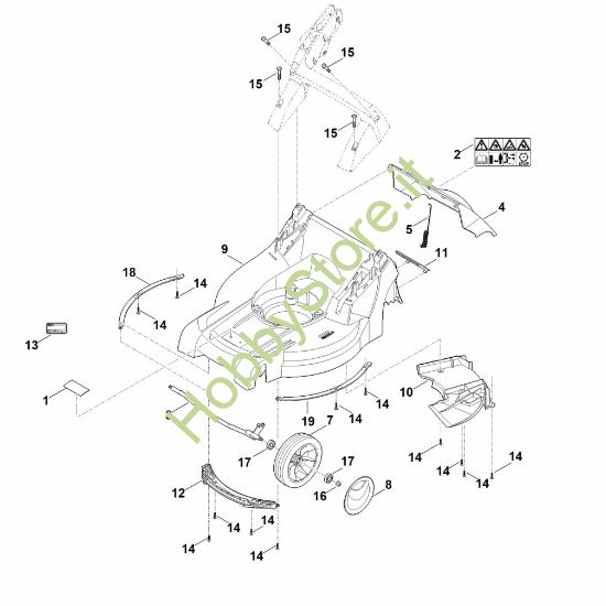 Picture of B - Scocca, asse anteriore MB 448.1 PC