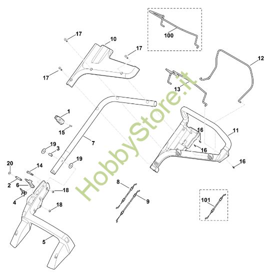 Picture of A - Manubrio MB 448.1 TC