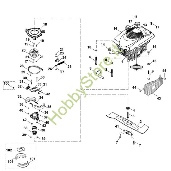 Picture of E - Motore, lama MB 455 BC