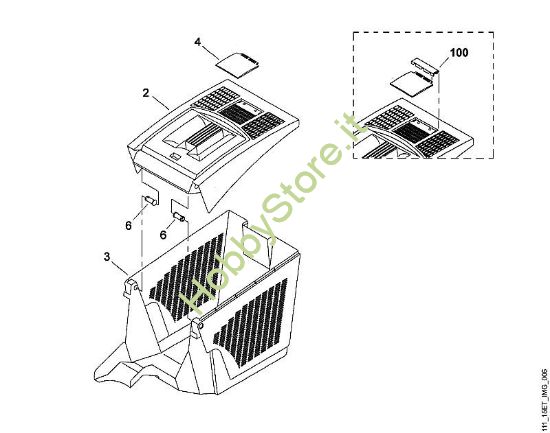 F - Cesto raccolta erba MB MB 455 BC della marca Viking
