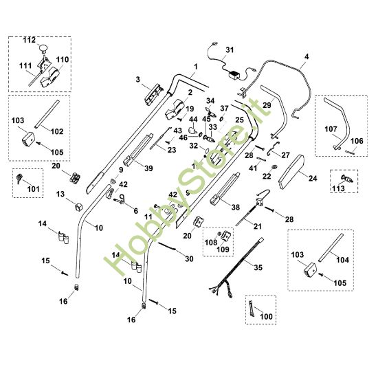 Picture of A - Manubrio MB 455 C