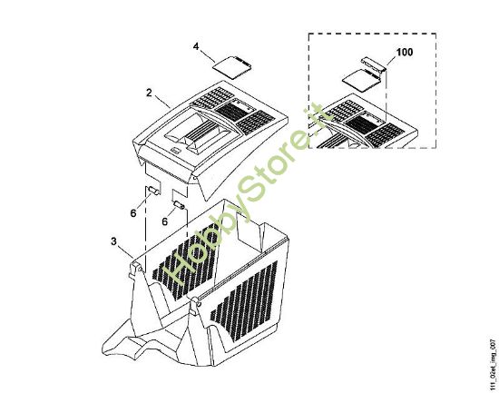 G - Cesto raccolta erba MB MB 455 C della marca Viking