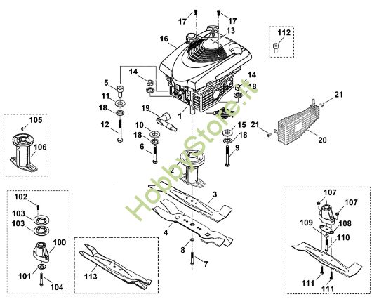 Picture of F - Motore, lama MB 455 M