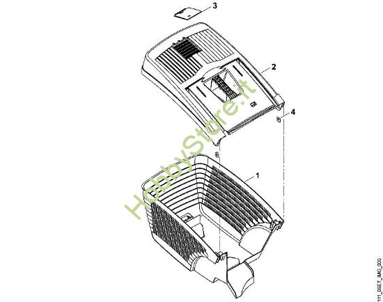 E - Cesto raccolta erba MB MB 465 C della marca Viking