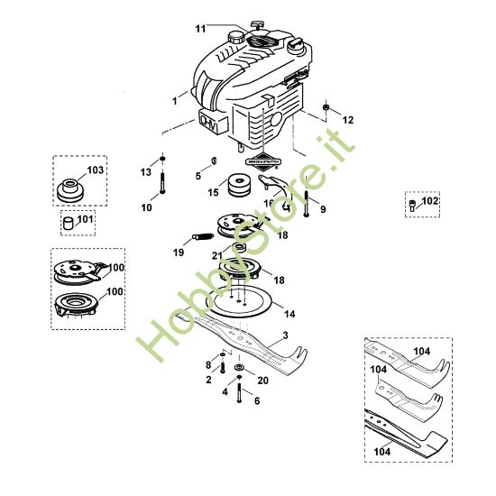 Picture of E - Motore, lama MB 505 S