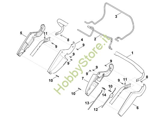 Picture of A - Parte superiore manubrio MB 545.0 T