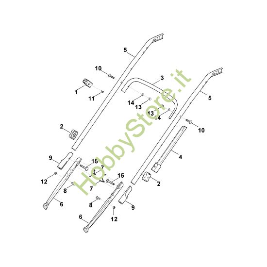 Picture of B - Parte inferiore manubrio MB 545.0 VE