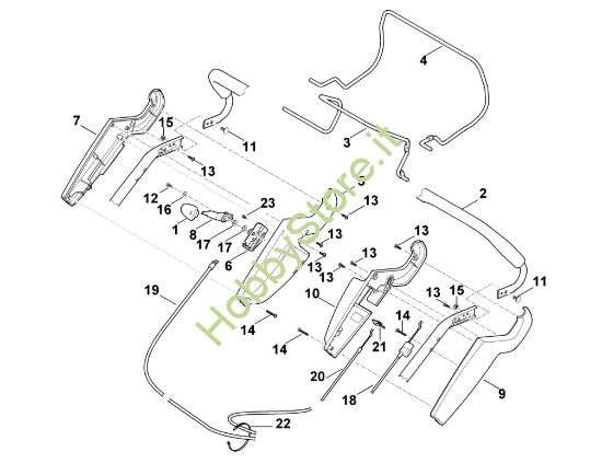 Picture of A - Parte superiore manubrio MB 545.0 VM