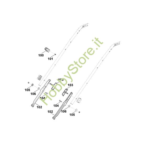 Picture of B1 - Parte inferiore manubrio MB 545.0 VS