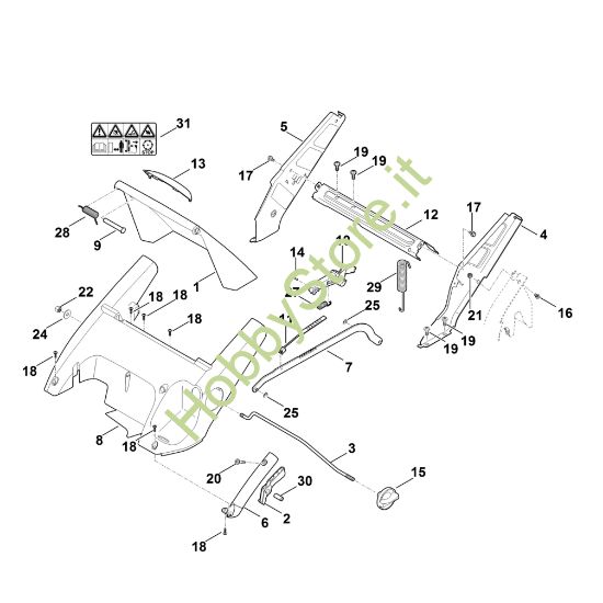 Picture of C - Telaio, regolazione altezza MB 545.1 T
