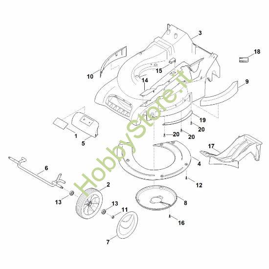 Picture of D - Scocca, asse anteriore MB 545.1 VM
