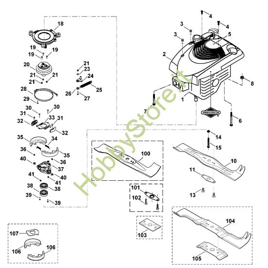 Picture of E - Motore, lama MB 555 BS