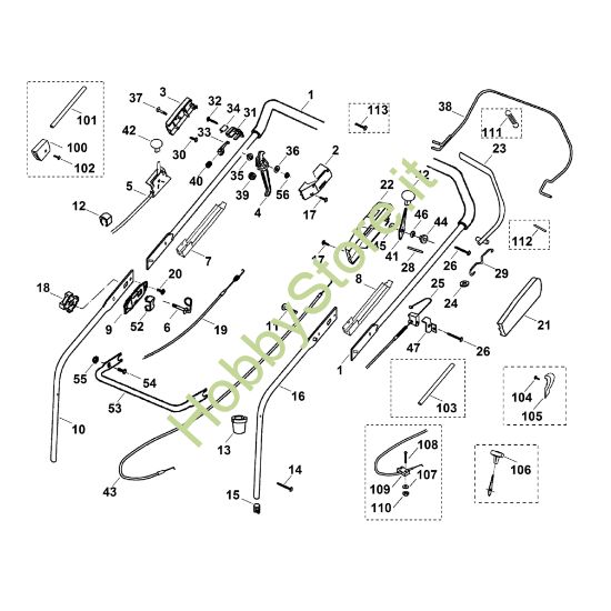 Picture of A - Manubrio MB 555 C
