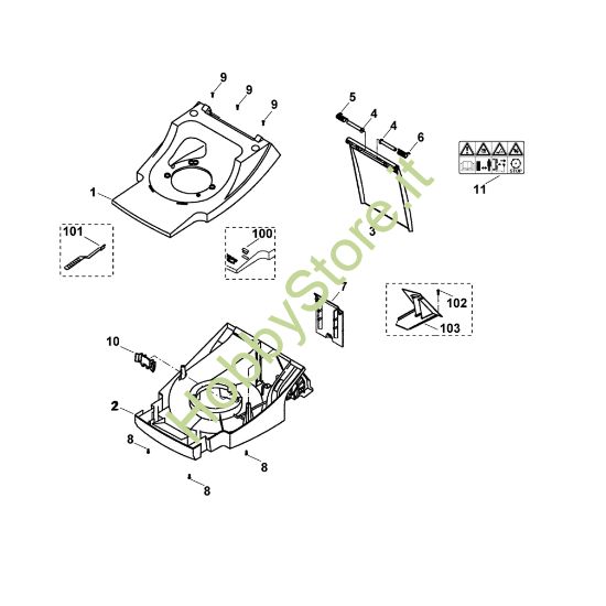 Picture of B - Corpo MB 555 C