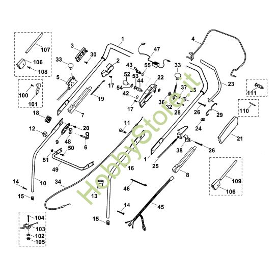 Picture of A - Manubrio MB 555 E