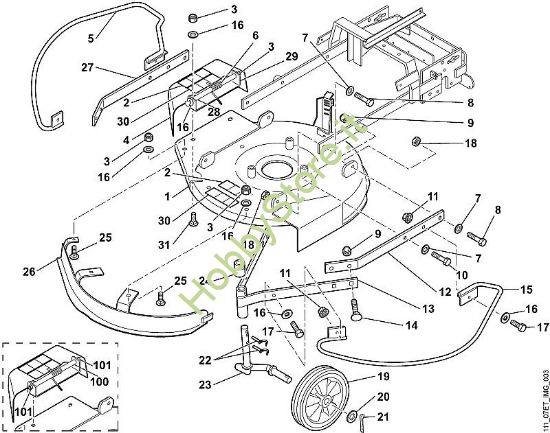C - Scocca, ruota anteriore MB MB 6 RC della marca Viking