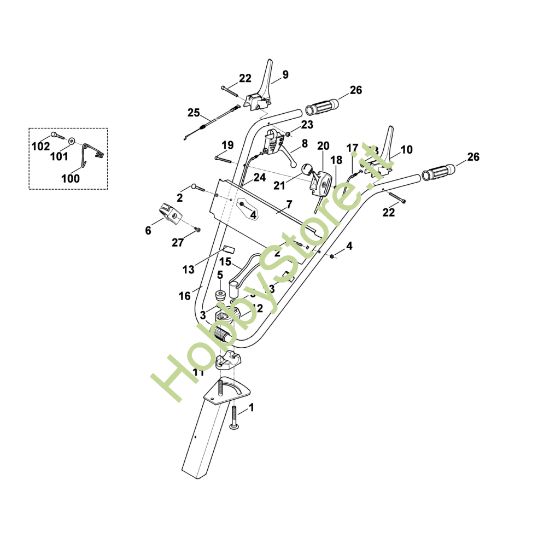 Picture of A - Manubrio MB 6 RH