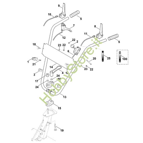 Picture of A - Manubrio MB 6.1 RH